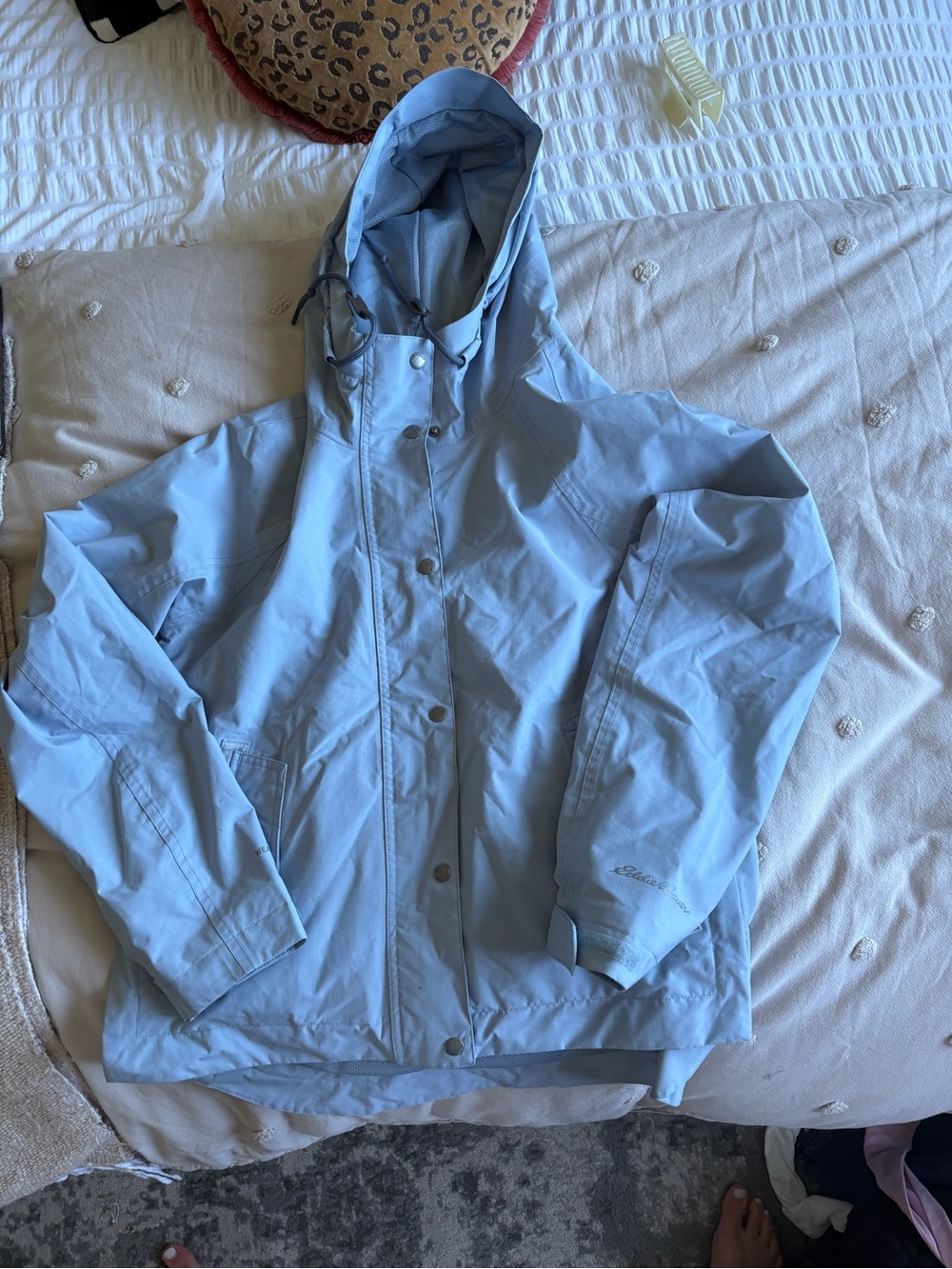 Eddie Bauer Women's Pale Blue Mesh-Lined Jacket